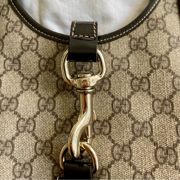 Gucci Monogram Joy Shoulder Bag (Brown, Horsebit style) - Picture 4 of 7